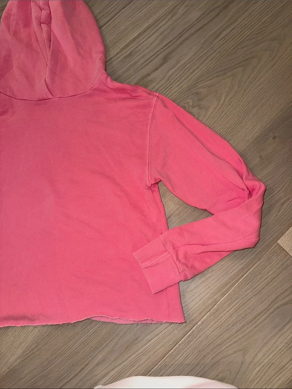 Perfect White Tee Heart Hoodie, XSmall, Pink